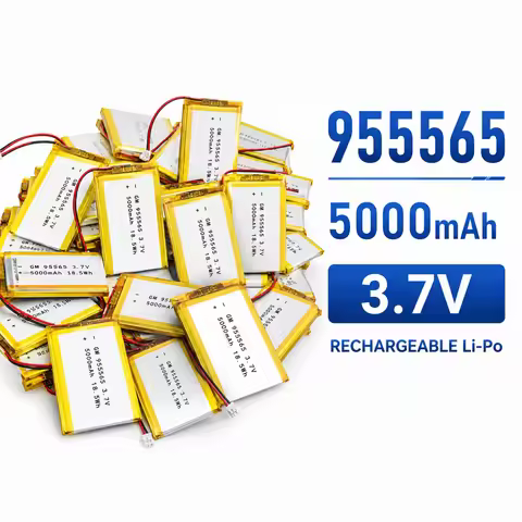 3.7V Battery Rechargeable 955565 3.7V 5000mAh LiPo Battery Rechargeable Lithium Polymer Battery with