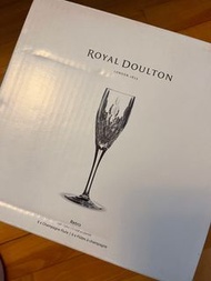 Royal doulton Crystal champagne flute // brand new