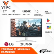 LG 27UP600-W/27UP600 3840 x 2160 27 inch UHD 4K IPS Monitor with VESA Display HDR 400