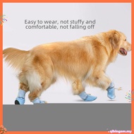 4PCS/Set Dog Shoes For Big Dogs Waterproof Cotton Larger Dog Shoes Dog Boots Cute Puppy Outdoor Thic