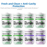 usmile | Portable Flat Ultra-fine Dual-line Dental Floss Picks