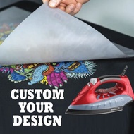 DTF Sublimation Print, Pemindahan T-Shirt, Pemindahan Haba, Terus ke Filem Seterika Pada Logo DIY