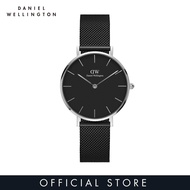 Daniel Wellington Classic Petite Ashfield Black 28/32mm - Silver นาฬิกา ผู้หญิง นาฬิกา ข้อมือผญ
