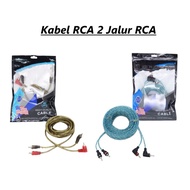 Cable 2 RCA To 2 RCA Male to Male 0.5 M / 1 M / 2 M / 3 M / 4 M / 5 M / 8 M / 10 M - Cable RCA 2 x 2