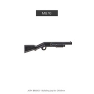M870 Shotgun Style LEGO Minifigure Weapon Accessories