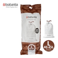 BRABANTIA PerfectFit Bin Liner for 40-45L Bin Size L, 20 Bags Dispenser Pack
