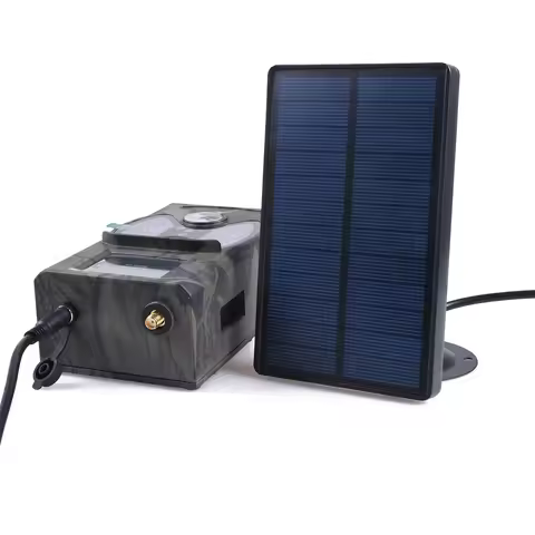 Outdoor Solar Panel Charger Hunting Trail Camera Battery Charger 9V Output For Suntek HC-300M HC-700