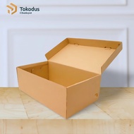 Kraft Shoe Box Cardboard | SHOE Box | Shoe Box size 34 x 19 x 11.3 cm - Tokodus Cibaduyut