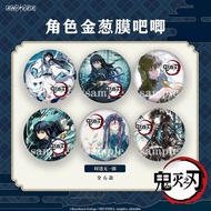 Anime Ghost Slayer Laser Tag Pin Badges Chara Design Anime Collectible Lapel Pins Masamori And Gin I
