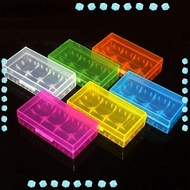 YNATURAL Battery , Plastic Coloful 18650 Battery Box,  Anti-slip Portable 4 AA AA Battery Holder Sto