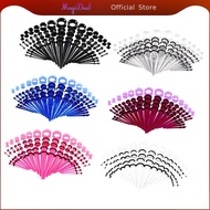 MagiDeal 50 Pieces Jewelry Set 14G-00G  Acrylic Tapers Plugs and Silicone Tunnels  Kit