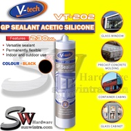V-TECH 230ML VT-202 SILICONE SEALANT GP SEALANT VT202 (CLEAR/BLACK/GREY/WHITE)
