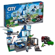 Compatible with Lego City Series 60316 Modern Police Station Boy Building Blocks Police Ca兼容乐高城市系列60