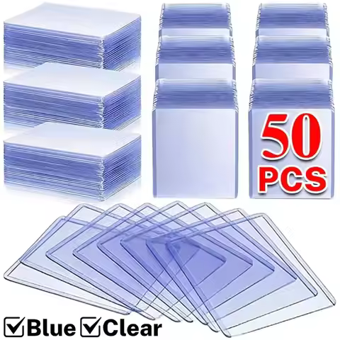 50/1Pcs Transparent Card Sleeve Korean Kpop Card Sleeve with Protective Film Holder Idol Photo Game 