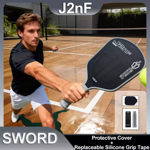 J2NF Professional T700 Carbon Fiber Pickleball Paddle with Integrated Core - Durable Impact-Resistan
