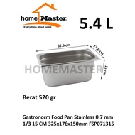 HomeMaster Gastronom/Gastronom Food Pan Insert Chafing Dish Side Dish/ Buffet Stainless Steel Servin