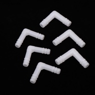 interfun4w 5Pcs 8/10MM PE Elbow Connector Aquarium Tank Air Pump Hose Pagoda Joint Watering Irrigati