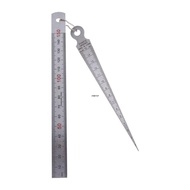 ✿ Stainless Steel Welding Taper Metal Welding Taper Feeler Gauge Ruler 1-15mm