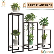 Plant Rack Wooden Plant Stand Stainless Steel  Plant Rack Flower Rack holder Metal Rack Balcony Rail