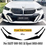 For Bmw 5 G60 G61 M Sport 2023 2024 2025 Car Front Bumper Side Spoiler Splitter Front Bumper Lip Spl