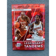 2021-22 Contenders Optic Clyde Drexler Hakeem Olajuwon Legendary Tandems RED CRACKED ICE - 10