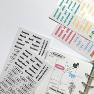 TRANSPARANT Moon Sticker/monthly sticker/ journal sticker planner sticker