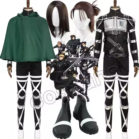 Attack on Titan 4 The Final Season Rivaille Cosplay Costume Halloween Superhero Outfits Shingeki no 
