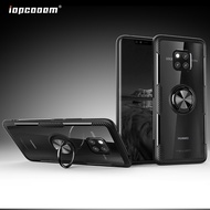 Huawei Mate 20 Pro 20X Case Shockproof Armor Tough Transparent Magnetic Ring Stand Hard Cover
