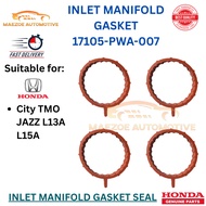 (4pcs) Intake Manifold O Ring Seal Set 17105-PWA-007 for Honda City TMO JAZZ L13A L15A
