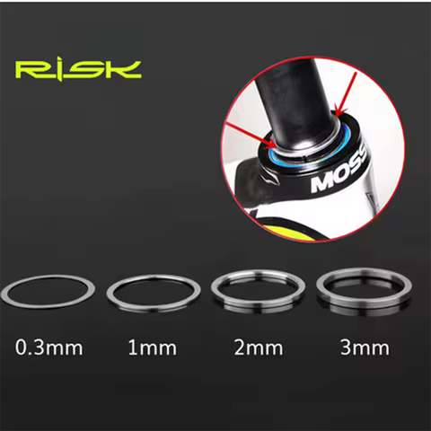 RISK Bicycle Fork Washer Bike headset Adjusting Washer Headset Fine-tune Cover Fine Tuning Gasket 0.