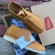 (FREE GIFTS 🎁) CLARKS DESERT TREK 07 Genuine Leather Light Yellow Nubuck S1690001 KASUT KULIT LELAKI