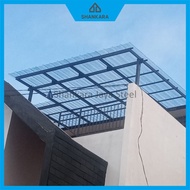 Kanopi Teras Baja Ringan + Atap Spandek Transparan – Cocok Buat Rumah Modern!