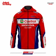 Honda Livery Moto Gp 2025 HRC Jacket, Windproof and Waterproof Full Printing Jacket