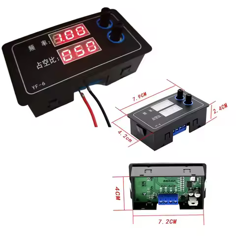 Signal Generator PWM Square/Rectangular Wave DC 7-28V Pulse Frequency Duty Ratio Generator PWM Contr