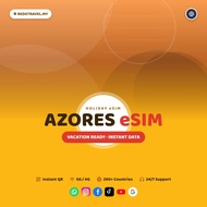 Azores eSIM Unlimited Data | Instant QR | High Speed Internet | 15-30 Days | REDXTRAVEL.MY