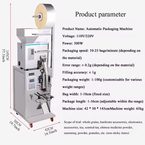 Multifunction Small Bag Powder Packing and Packaging Machine Automatic Weight Sachets Packing Machin