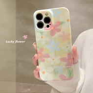 เคสกันกระแทกลายดอกไม้ย้อมสีเขียวสีน้ำสีเขียว IPhone IPhone15 15Plus 15pro 15Promax 7 8Plus X XR XS Max 11 12 13 Pro Max 14 14 14Plus 14pro 14Promax TPU