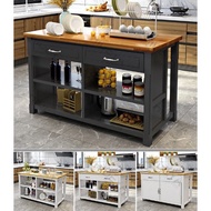 Solid wood domestic multifunctional worktop Cooking table Kitchen guide table Cutting table Island t
