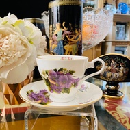 Tea Cup Saucer Aynsley England Month July Luxurious Beautiful