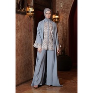 MANDJHA Crave Outer - Long Outer Cardigan Biru Premium Mandjha by IVAN GUNAWAN