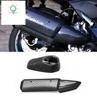 【hzswankgd3.sg】2 Pcs Exhaust Pipe Decorative Cover Motorcycle Accessories Carbon Fiber Pattern Plastic for YAMAHA X-MAX XMAX 250 300 400 XMAX250