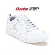 BATA B-First SPORTS antibac WHITE PVC รองเท้านักเรียนผ้าใบ แบบแปะ สีขาว รหัส 4291122 School