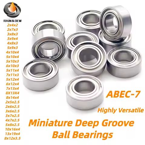 10PCS MR128ZZ 8x12x3.5mm Metal Sealed Miniature Chrome Steel Bearings MR52 MR62 MR72 MR85 MR95 MR105