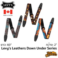 Levy Leathers Guitar Strap Down Under Series-MP2DU Made in Canada