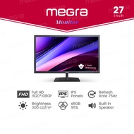MEGRA Monitor 27 Inch PC Desktop Computer Monitor 75Hz Refresh Rate Laptop Monitor HDMI VGA