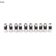 10 pcs RG6 F Typepression 2.7cm high quality Snap Seal Plug Connector