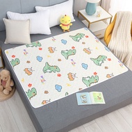 Cartoon baby changing pad waterproof washable crib mattress mother and baby care pad foldable soft and breathable