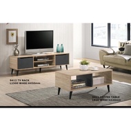 Ikea Tv cabinet with cofee table set combo set beige color /walnut colors