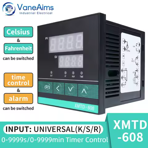 XMTD-608 PID Time Temperature Controller 1300℃ Digital Display Thermoregulator Thermostat 85-265vac