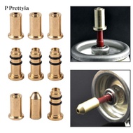 P Prettyia Gas Refill Adapter Brass Nozzle Butane Fill Adaptor for Outdoor Gas Cylinder Camping Gril